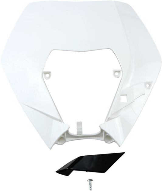 UFO Headlight Plastic For KTM Exc 125-350 09-13 White KT04090-047