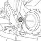 PUIG Chassis Cap Black for Suzuki V-Strom 250 18-23 3524N
