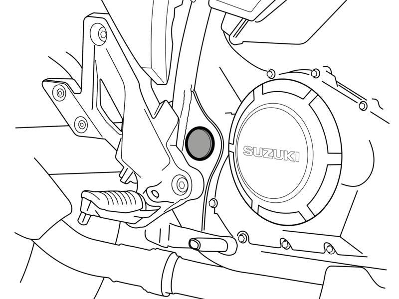 PUIG Chassis Cap Black for Suzuki V-Strom 250 18-23 3524N