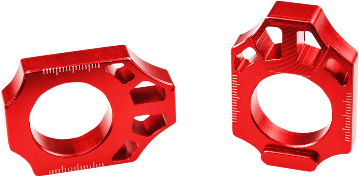 Scar Racing Axle Blocks For Honda CRF 250 R 2002-2027 Anodized Red AB201