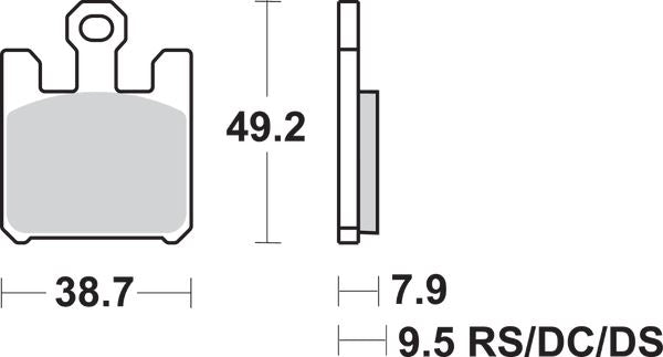 Sbs HS Street Front Brake Pads For Kawasaki ZX-10 R 1000 2003-2007 788HS
