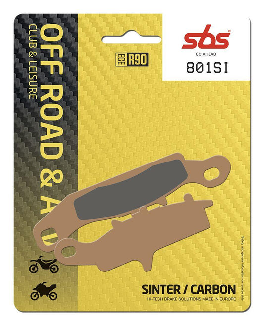 Sbs SI Offroad Sintered Brake Pads For Kawasaki KFX 450 R 2x4 2002-2014 801SI