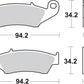 Sbs SI Offroad Sintered Brake Pads For Honda CRF 125 F 1993-2027 Set of 2 694SI