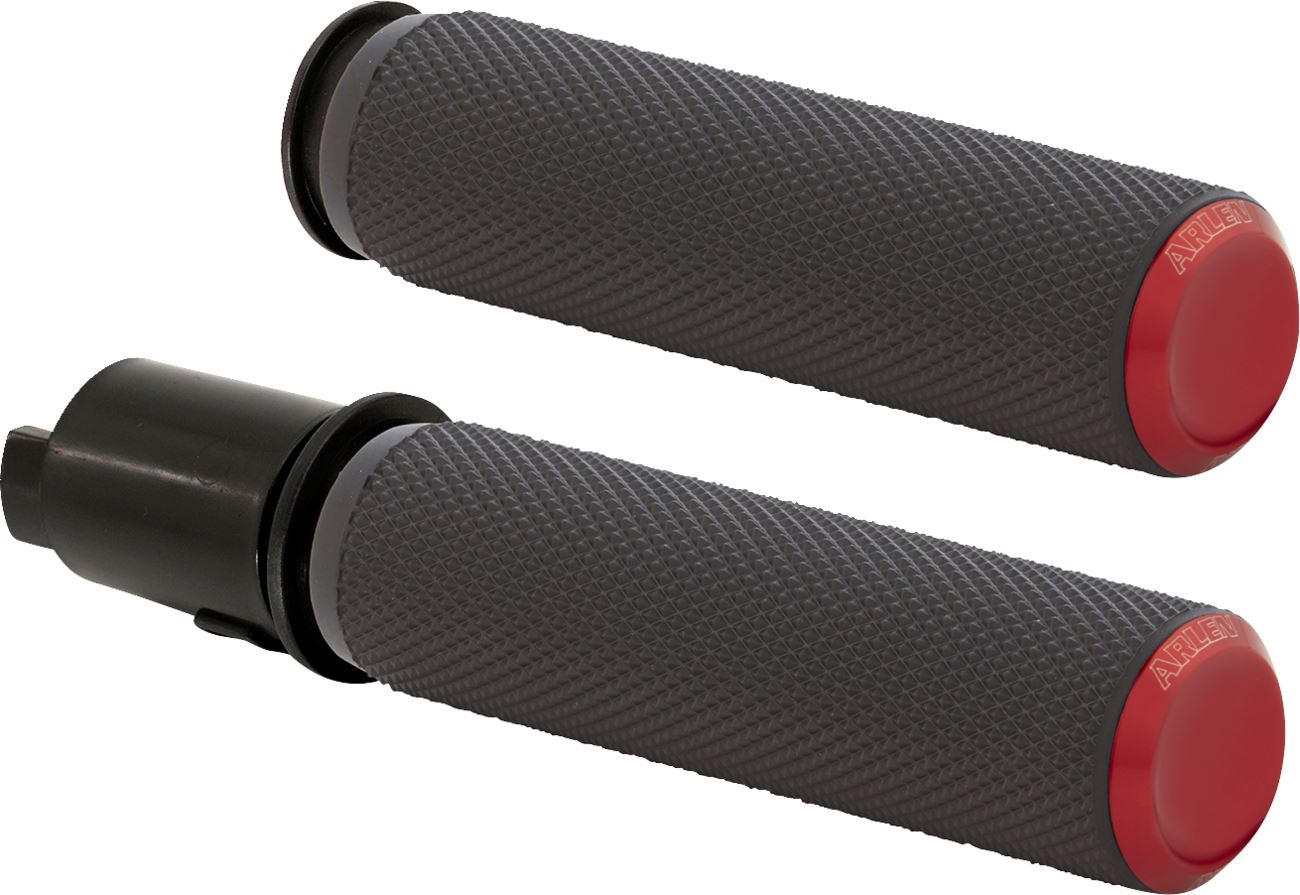 Arlen Ness Knurled Grips Red For Harley Davidson FLHXSE 1966 23-24 500-055