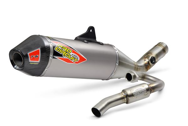Pro Circuit T-6 Euro Exhaust System SS/TI/CF For Suzuki RM-Z 250 19-26 0141925H