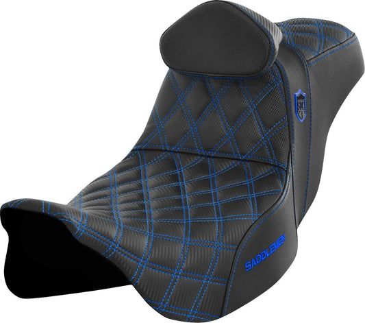 Saddlemen Seat With Backrest For Harley Davidson FLHXS 1868 08-23 SC80807BLURT