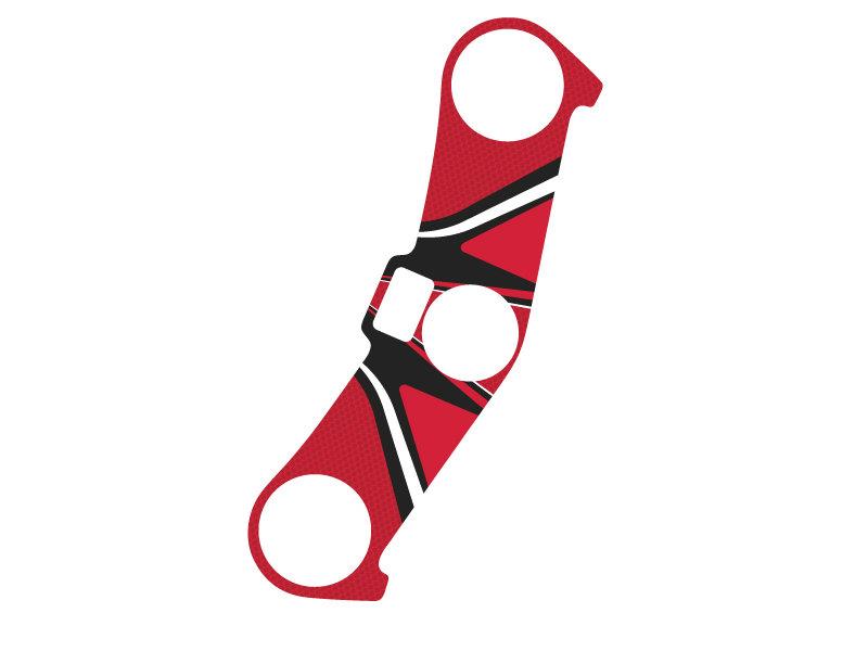PUIG Radikal Yoke Protector Red for Kawasaki ZX-6R 636 03-04 6945R