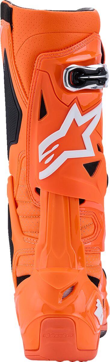 ALPINESTARS Tech 10 Supervented Boots ORG FL/BLK/WHT 2025 Model