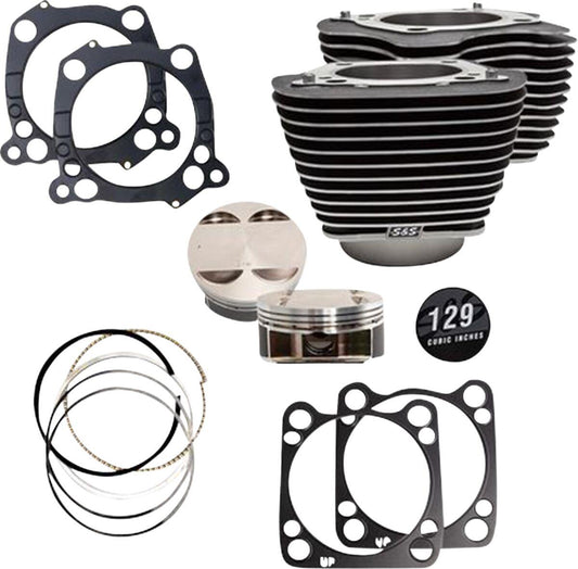 S&S Cycle Big Bore Cylinder Kit For Harley FLHFB 1868 17-23 129" 4.32" 910-0843A