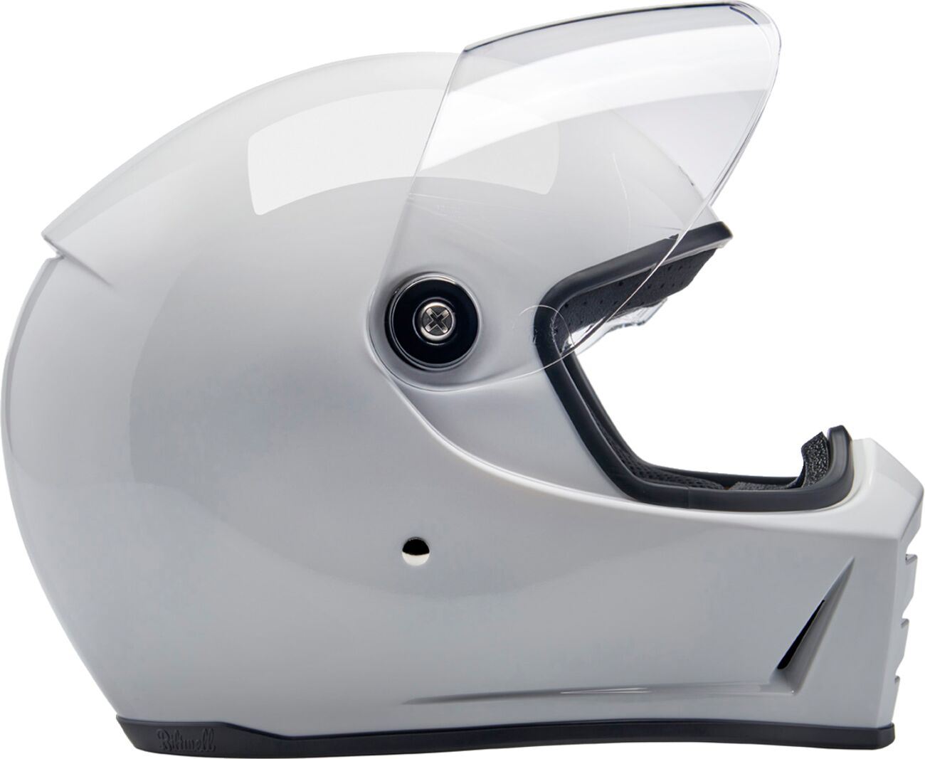 BILTWELL Lane Splitter White Motorcycle Helmet