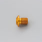 Daytona Mirror Plug Bolt Gold M10 x 1.25 Left CNC Hole Plug Aluminum 99799