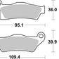 Sbs RSI Offroad Racing Sintered Brake Pads For Can Am Outlander 450 12-18 910RSI