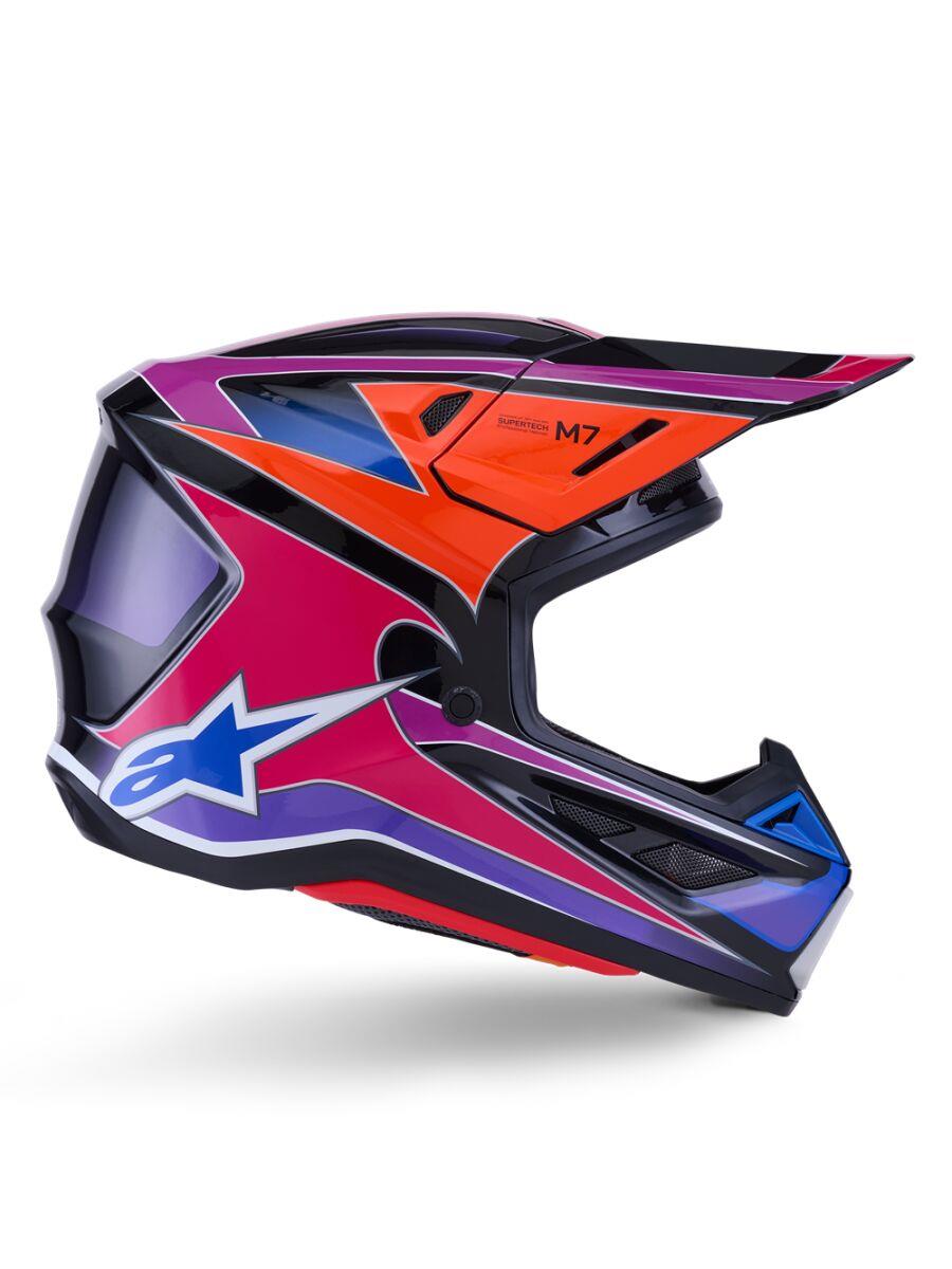 ALPINESTARS SM7 Fuse Helmet BLU/PU/PINK 2025 Model