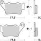 Sbs HF Street Ceramic Organic Brake Pads For BMW F 850 GS 1997-2024 675HF