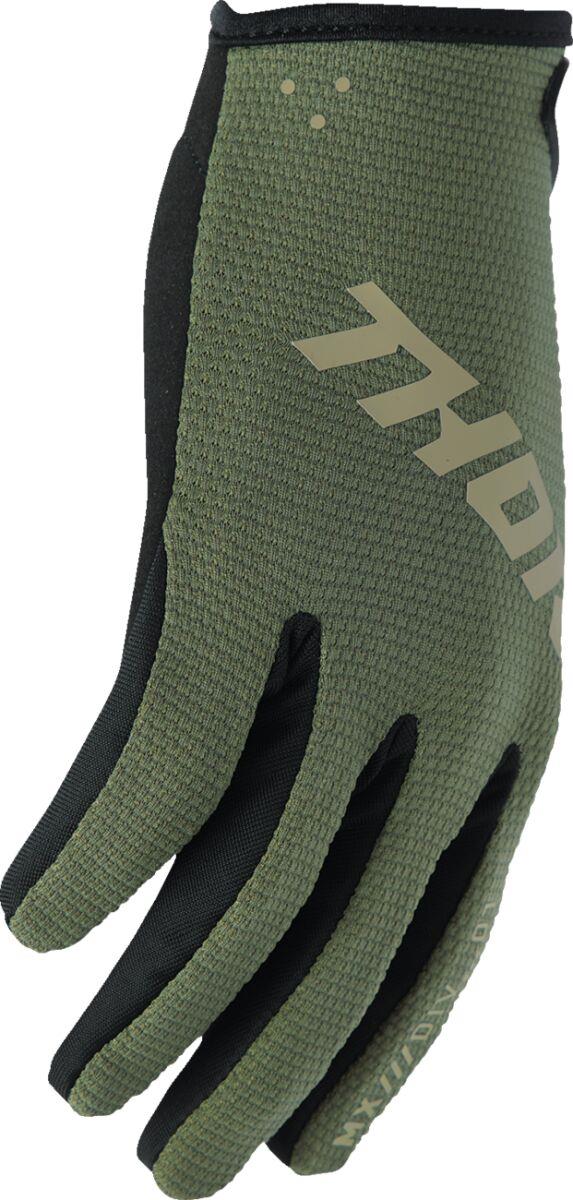 THOR Ridemode Static Gloves Green