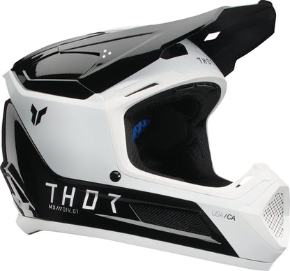 THOR Youth Fleet Storm Helmet BK/WH 2025 Model