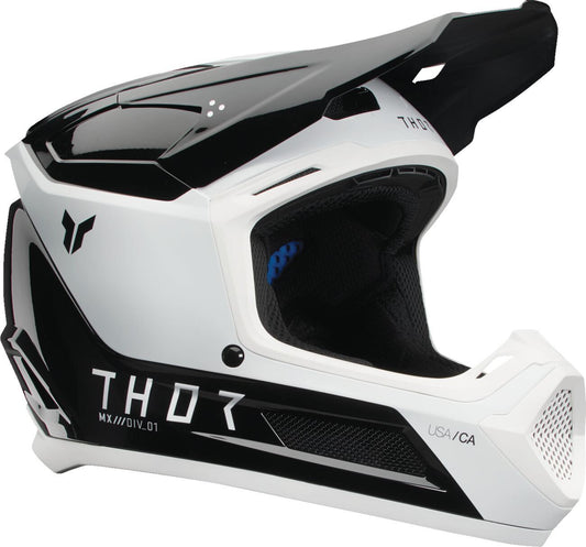THOR Youth Fleet Storm Helmet BK/WH 2025 Model