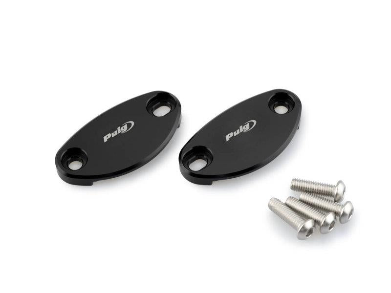 Puig Mirror Screw Caps Black 8070N