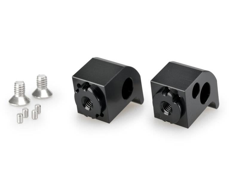 PUIG Pillion Adjustable Footpeg Adaptors Black for Yamaha Tracer 7/GT/700/700 GT 20-25 20446N
