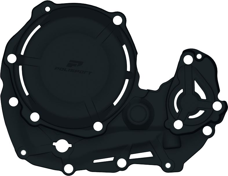 Polisport Clutch Cover Protectors For Yamaha YZ 450 F 2023-2025 Black 91347