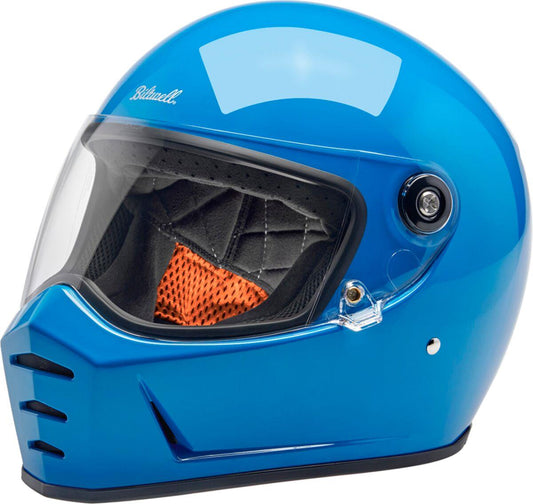 BILTWELL Lane Splitter Blue Motorcycle Helmet