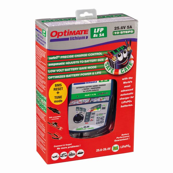 OPTIMATE LITHIUM 8S 5A Ampmatic Battery Charger Optimiser Conditioner Maintainer