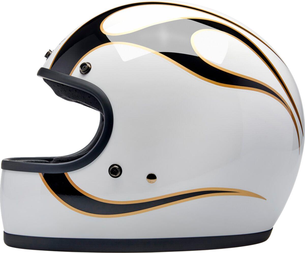 BILTWELL Gringo White/Black Motorcycle Helmet