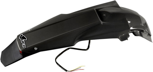 UFO ENDURO REAR FENDER W/ LED-LIGHT SUZUKI RMZ450 BLACK SU04922001