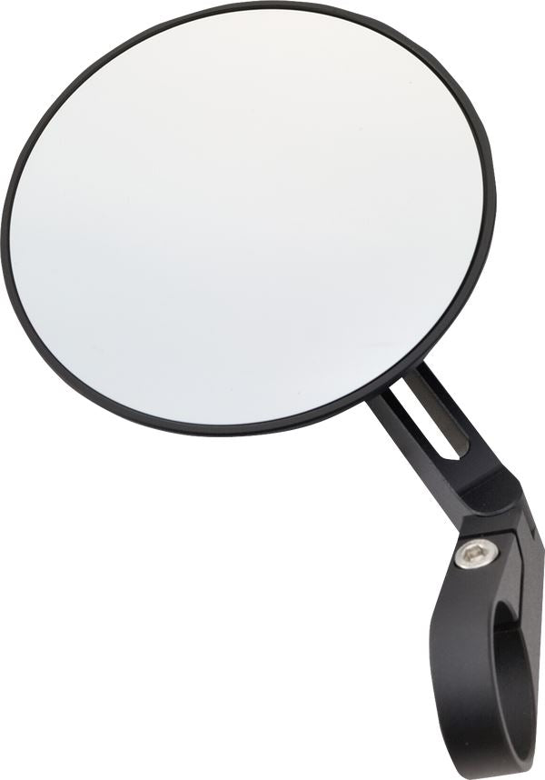 Daytona Bar End Mirror Aluminum Round Side View Short Stem 30mm Clamp 80801