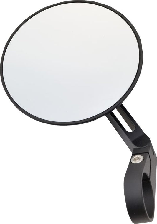 Daytona Bar End Mirror Aluminum Round Side View Short Stem 30mm Clamp 80801
