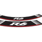 PUIG Wheel Rim Stickers Silver for Yamaha YZF R6 99-20/R6 Race 22-24 5530P