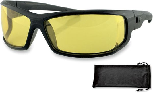 BOBSTER AXL Wrap Around Design Black Sunglasses EAXL001Y