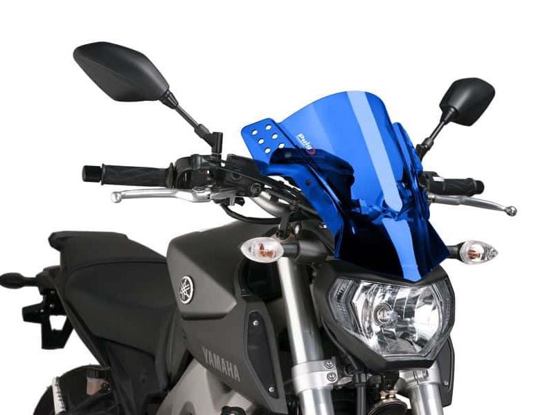 PUIG Rafale Screen Black for Yamaha MT-07/MT-09/MT-10 14-24 6894N
