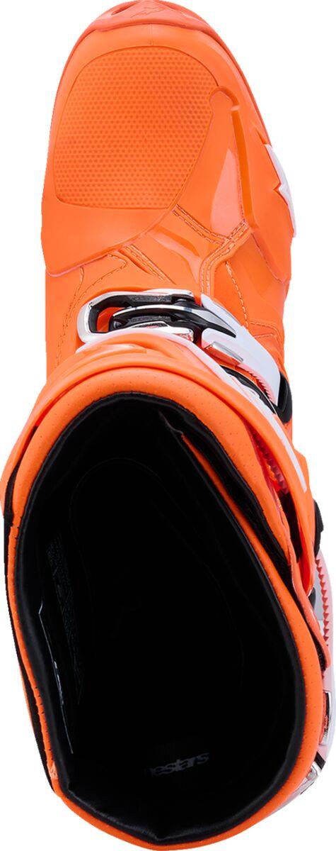 ALPINESTARS Tech 10 Supervented Boots ORG FL/BLK/WHT 2025 Model