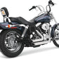 Vance & Hines Shortshots Staggered Exhaust System SS Chrome For HD FXDXO 1450 91-05 17213