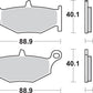 Sbs LS Street Excel Sintered Rear Brake Pads For Suzuki DL 1050 XT 06-25 833LS