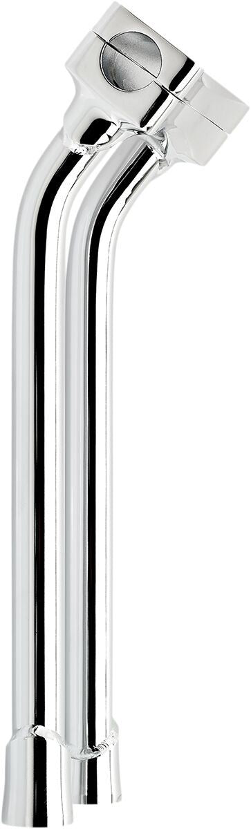 Biltwell Murdock O/S Risers Chrome 14" Pullback Steel Handlebar Pair 6414-105-14