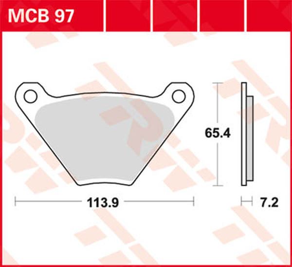 Trw All Round Sintered Metal Brake Pads For Harley FXE 1340 1974-1984 MCB97