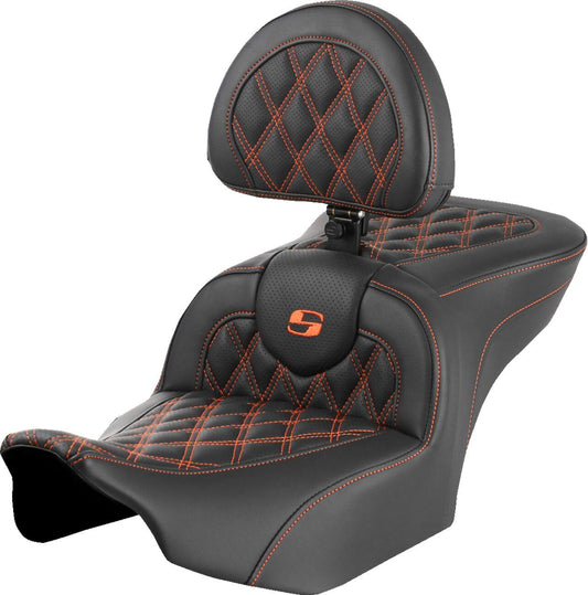 Saddlemen Roadsofa Seat With Backrest For HD FLTRXSE 1977 23-24 823-07-182B3