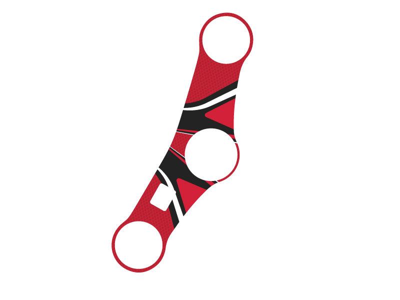 PUIG Radikal Yoke Protector Red for Honda CBR900 RR Fireblade 98-99 6967R