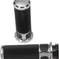 Arlen Ness Slot Track Grips Chrome Black For HD XL 883 N 76-22 07-300