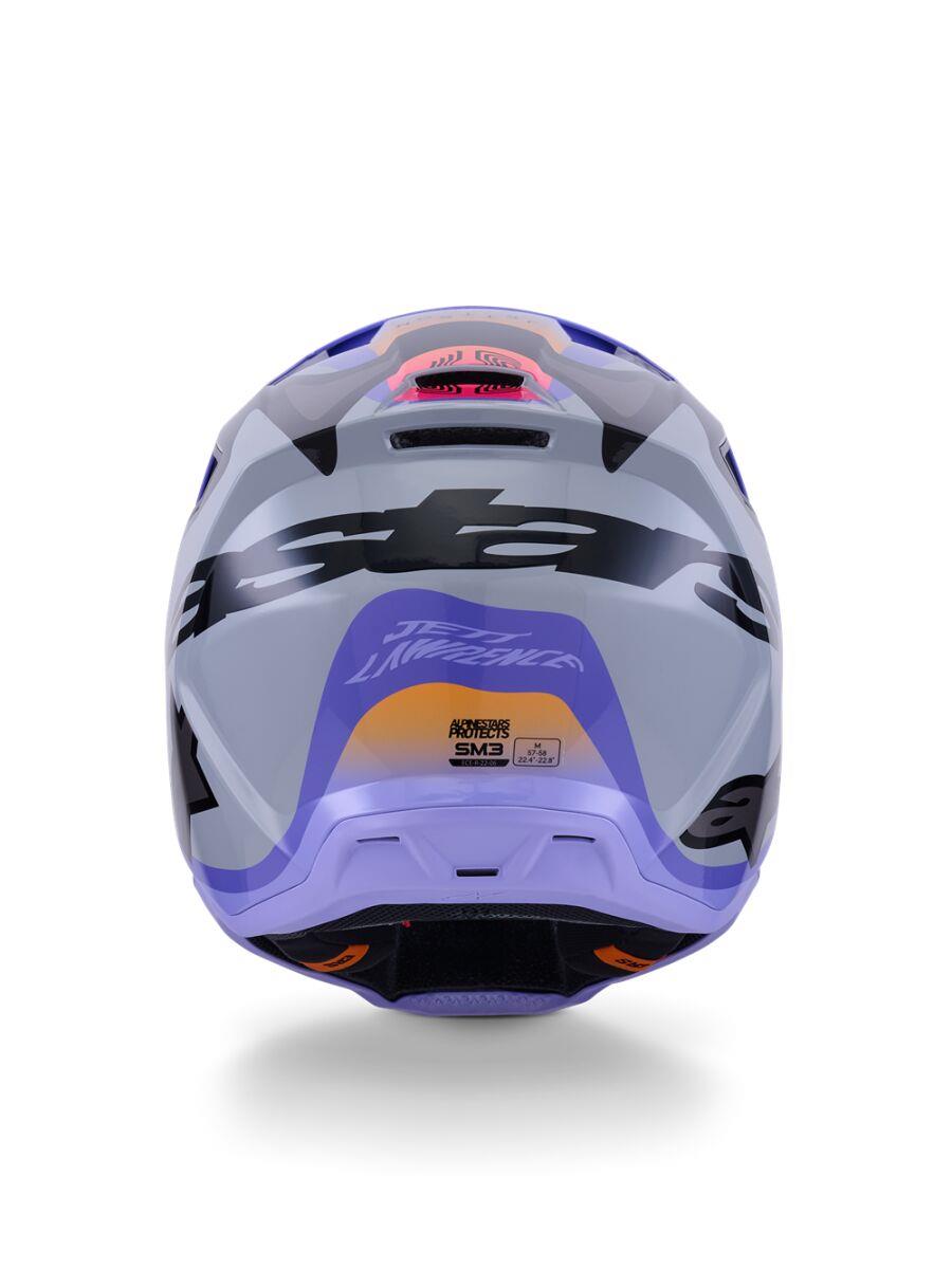 ALPINESTARS Youth SM3 Jettson Helmet GRAY/PUR/BLK 2025 Model