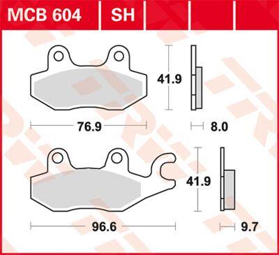 Trw All Round Sintered Metal Brake Pads For Triumph Tiger 1050 1990-2020 MCB604