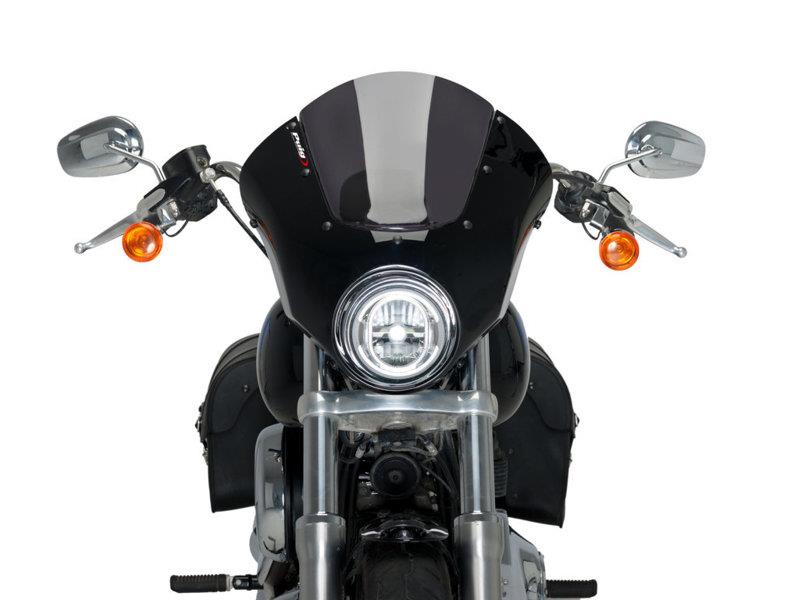 PUIG Dark Night Screen Light Smoke for Harley Davidson Softail Low Rider FXLR 18-20 21096H