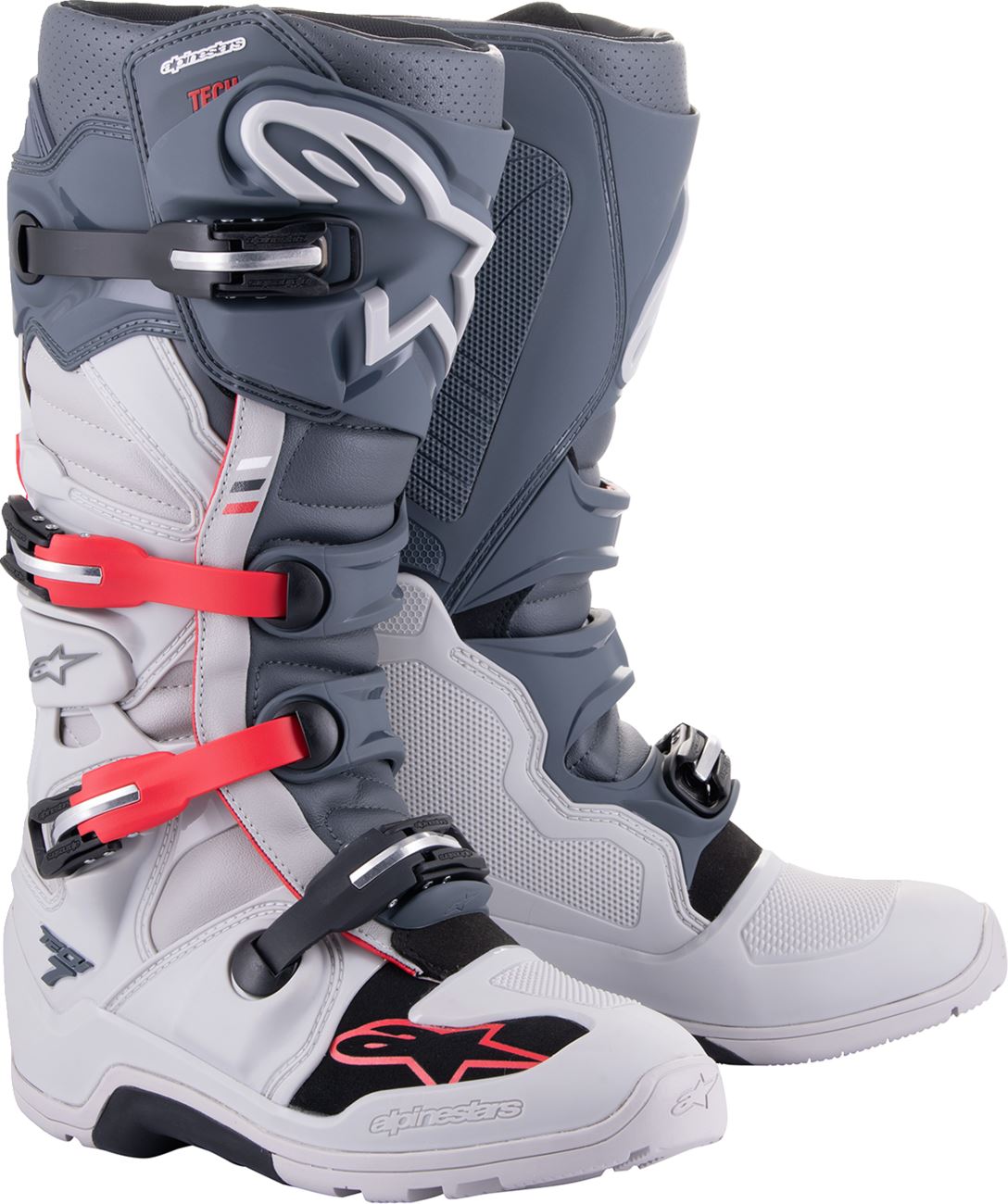 Alpinestars Tech 7 Enduro Boots Grey Red