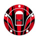 Puig Radikal Fuel Cap Protector Red 4255N