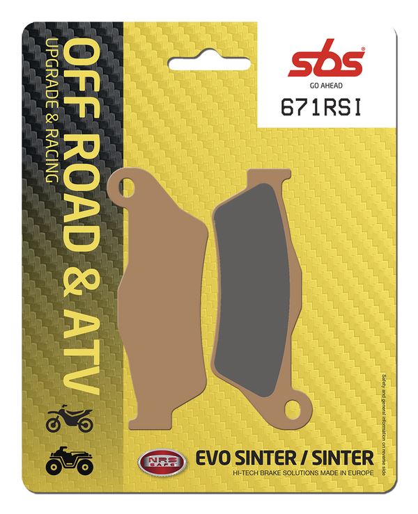 Sbs RSI Offroad Racing Sintered Brake Pads For Husqvarna FC 350 1993-2024 671RSI