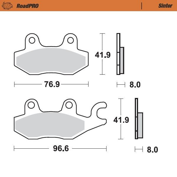 Moto-Master RoadPRO Sinter Scooter For Suzuki UH 200 2007-2024 412803