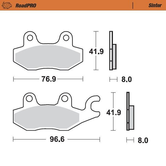 Moto-Master RoadPRO Sinter Scooter For Suzuki UH 200 2007-2024 412803