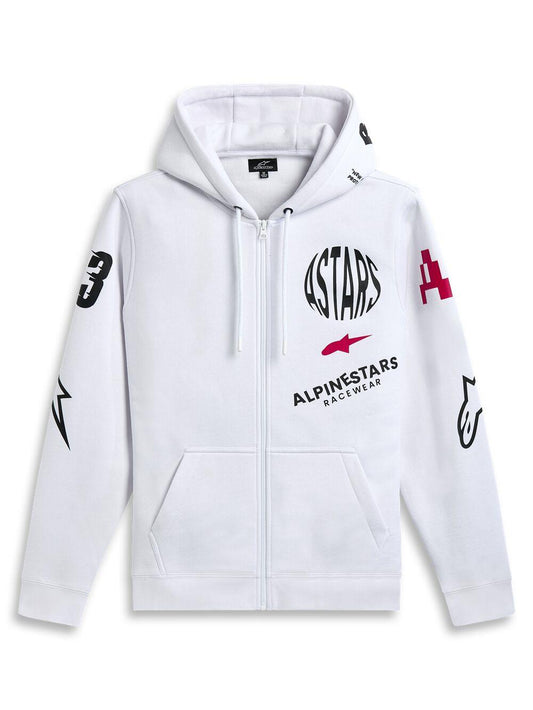 ALPINESTARS Variegate Zip Hoodie White